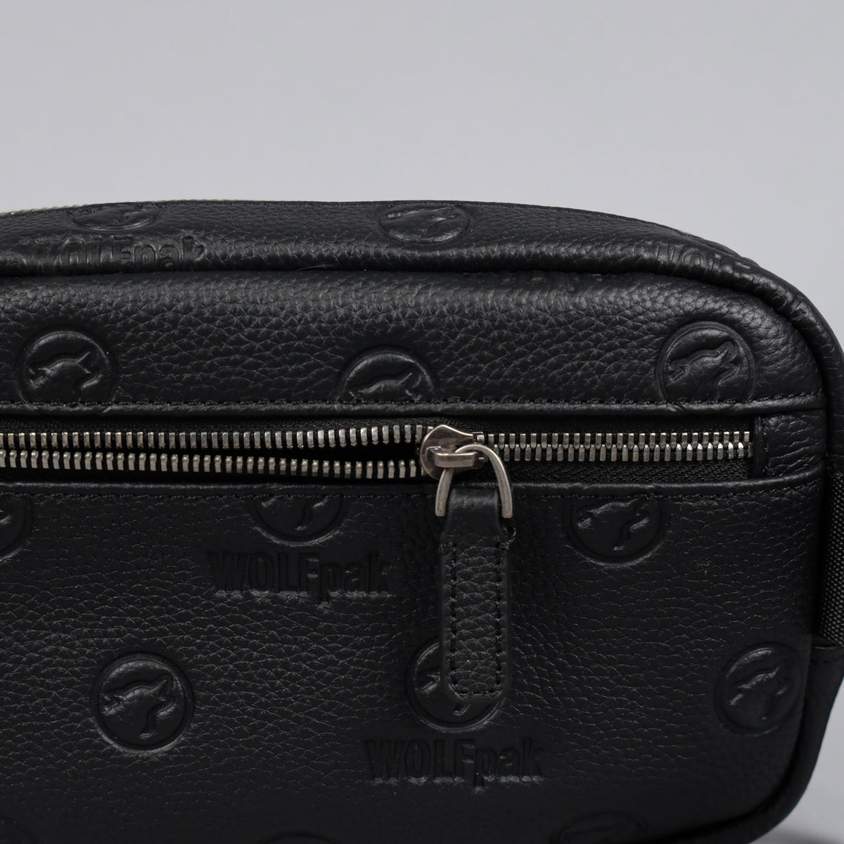 Crossbody Pack Black Luxury Leather - Image 11