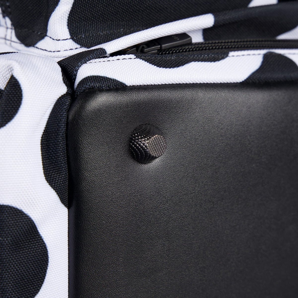 20L Mini Duffle Bag Black White Cow - Image 45