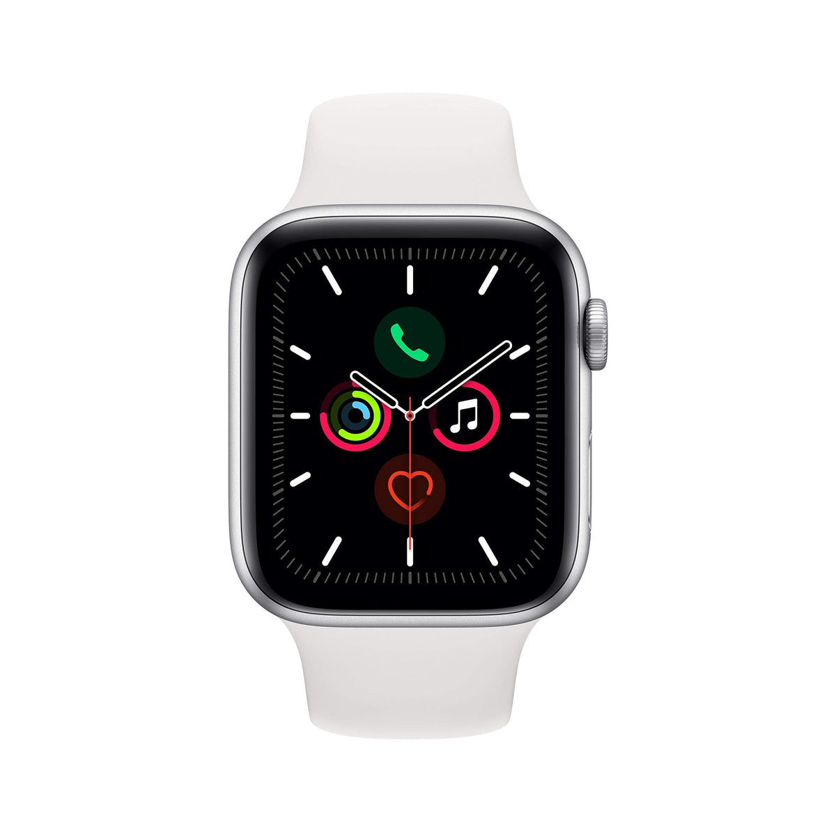 Apple Watch Series 5 44mm Silver Aluminum White Sp Band GPS - MWVD2LL/A - Image 2
