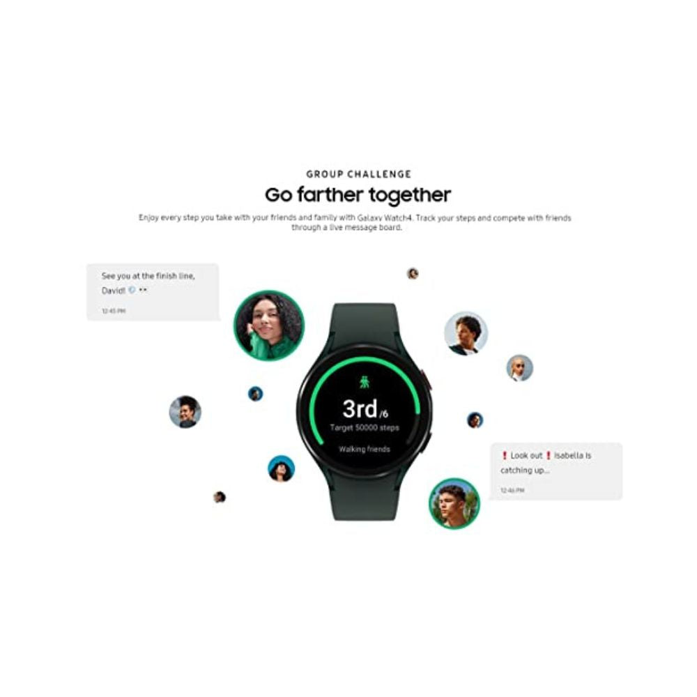 Samsung Galaxy Watch4 Aluminum Smartwatch 44mm Bluetooth - Black - SM-R870NZKAXAA - Image 4