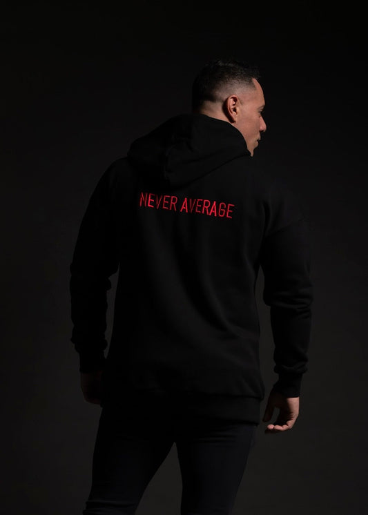 Alpha Black Savage Red Zip Up Hoodie (SALE) - Image 2