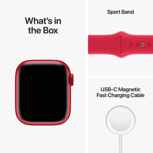 Apple Watch Series 9 GPS 41mm PRODUCT RED Aluminum Case with RED Sport Band S/M - MRXG3LL/A - Image 6