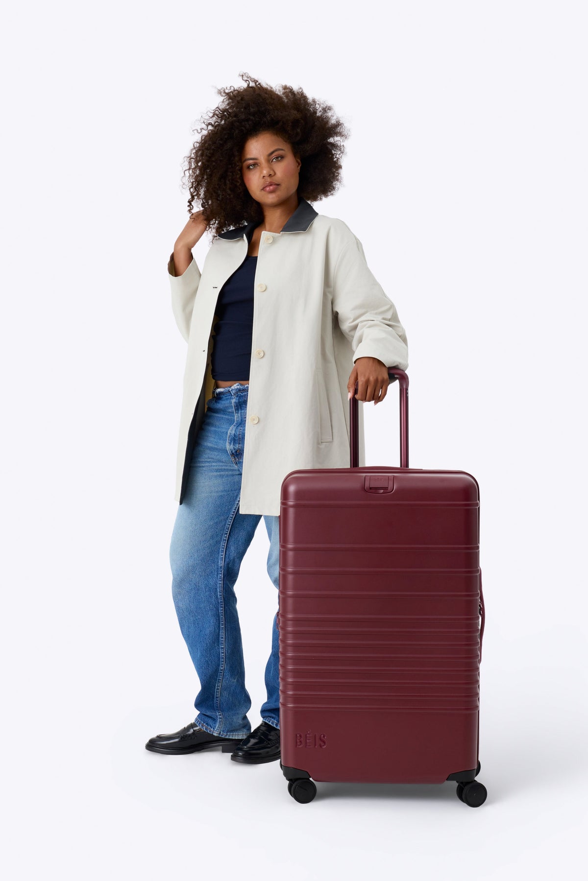 Resale The Large Check-In Roller in Burgundy - Image 5