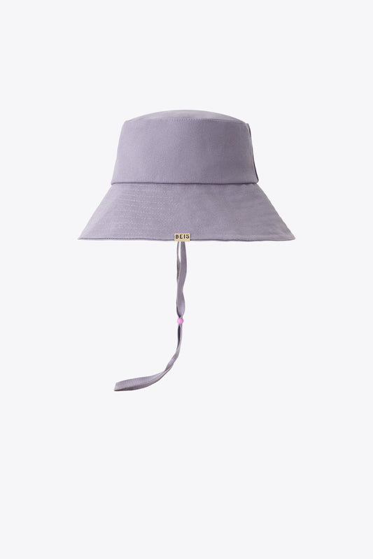 The Kids Wide Brim Sun Hat in Lavender - Image 2