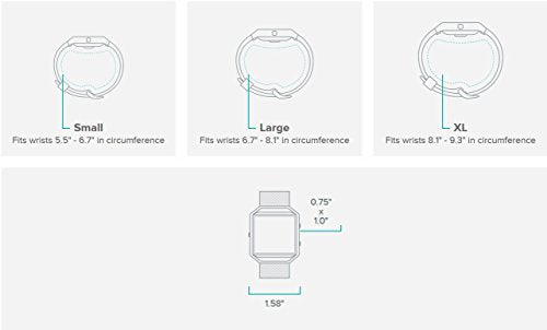 Fitbit Blaze Special Edition, Large (6.7 - 8.1 inch) - Gold/Pink - FB502GPKL - Image 4
