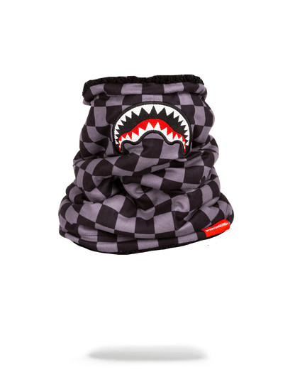CHECKERED SHARK NECK WARMER