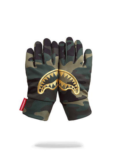 Gold Stencil Camo Gloves - Image 2