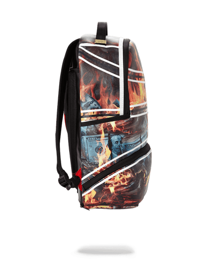 Spalding X Sprayground Fire Money Backpack - Image 2