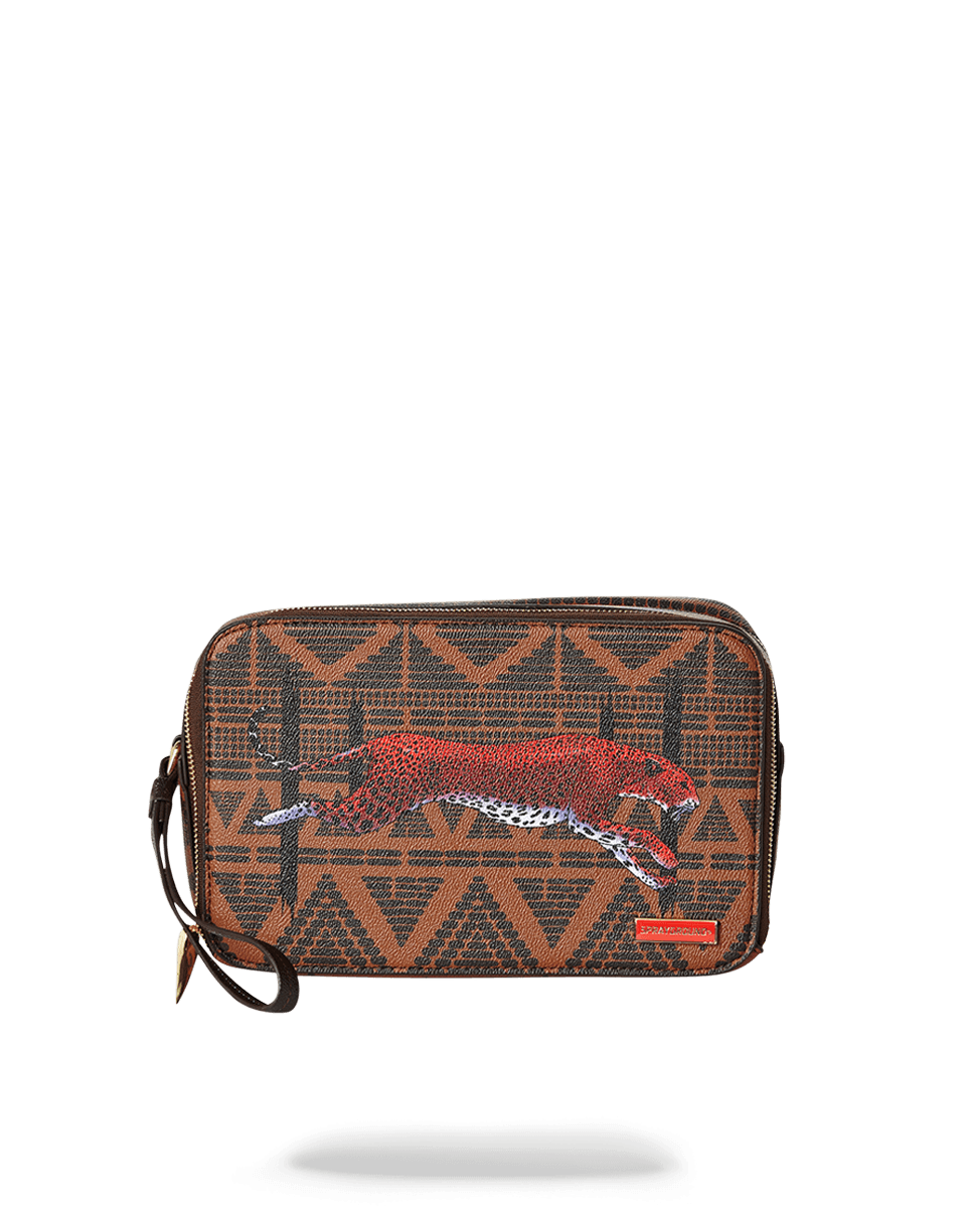 Leopards in Paris Toiletry Aka Money Bag - Image 2