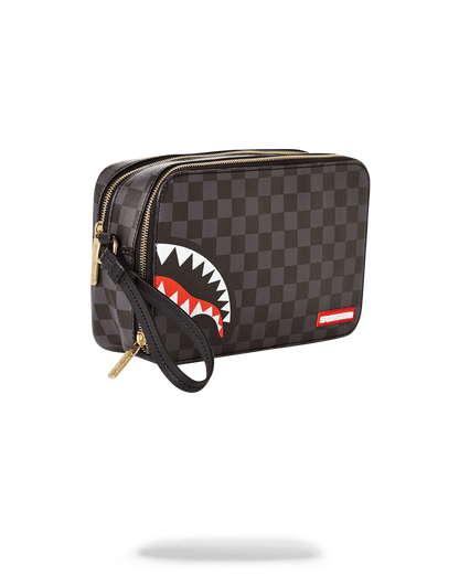 Sharks in Paris (Black Checkered Edition) Toiletry Aka Money Bags - Image 2