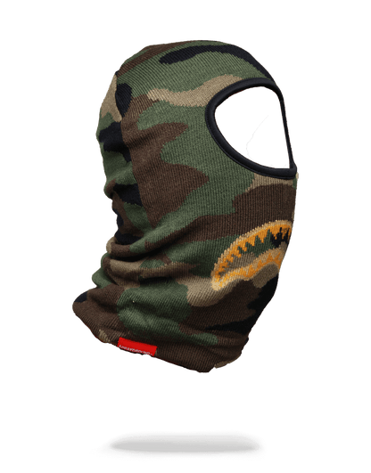 Gold Knit Shark Mouth Ski Mask - Image 2