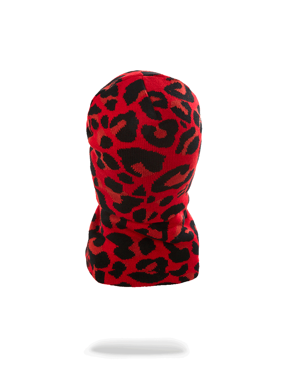 Red Leopard Gold Shark Mouth Ski Mask - Image 2
