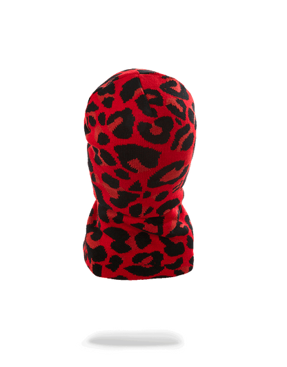 Red Leopard Gold Shark Mouth Ski Mask - Image 2