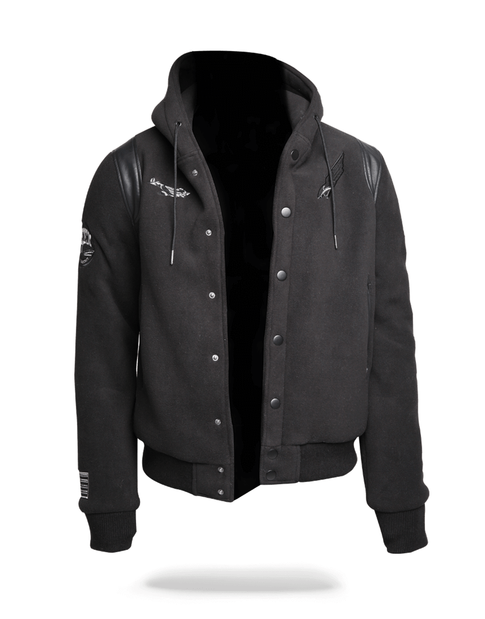 Varsity Army Patches Jacket - Image 2