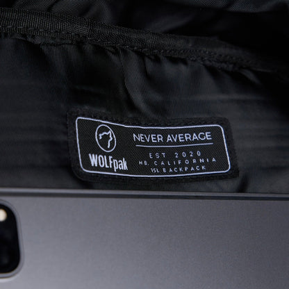 15L Backpack Alpha Black White Accents - Image 20