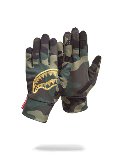 Gold Stencil Camo Gloves - Image 3
