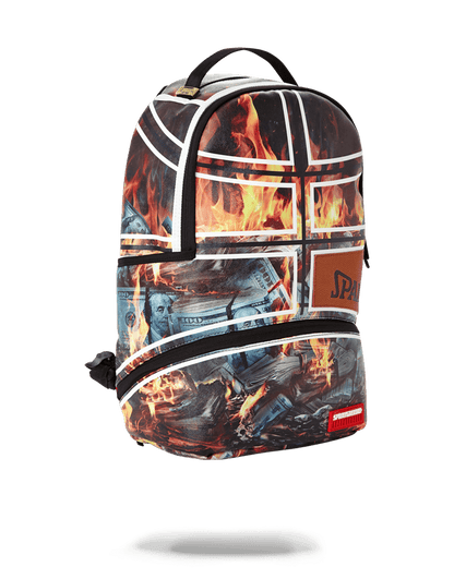 Spalding X Sprayground Fire Money Backpack - Image 3