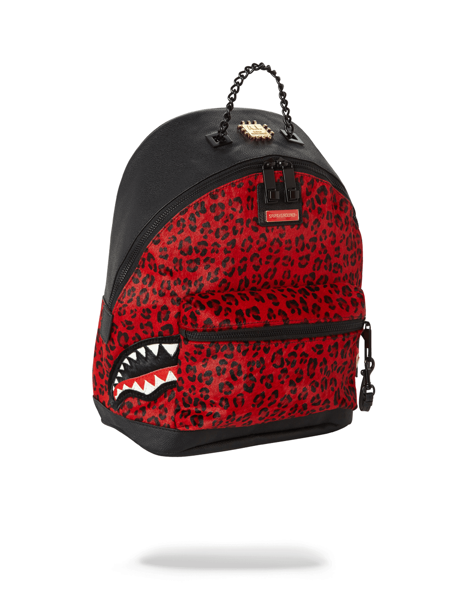 6-Strap Red Leopard Empress (Pony Hair) - Image 3