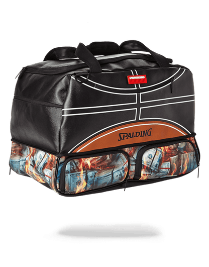 Spalding X Sprayground Fire Money Sneaker Duffel - Image 3