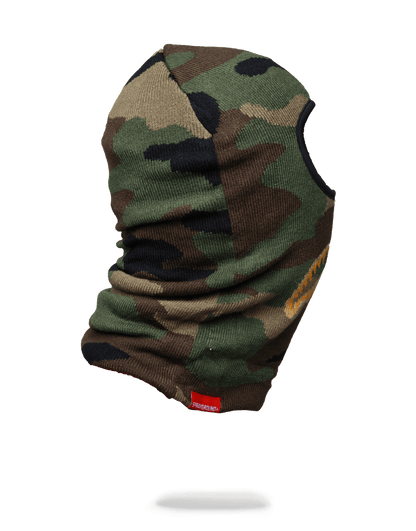 Gold Knit Shark Mouth Ski Mask - Image 3