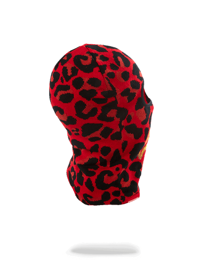 Red Leopard Gold Shark Mouth Ski Mask - Image 3