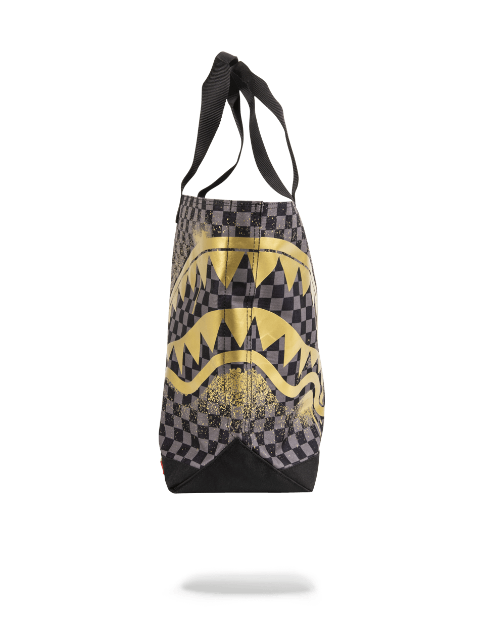 Sharks in Paris Gold Stencil Tote - Image 3