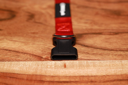 Adjustable Nylon Dog Collar Savage Red - Image 3