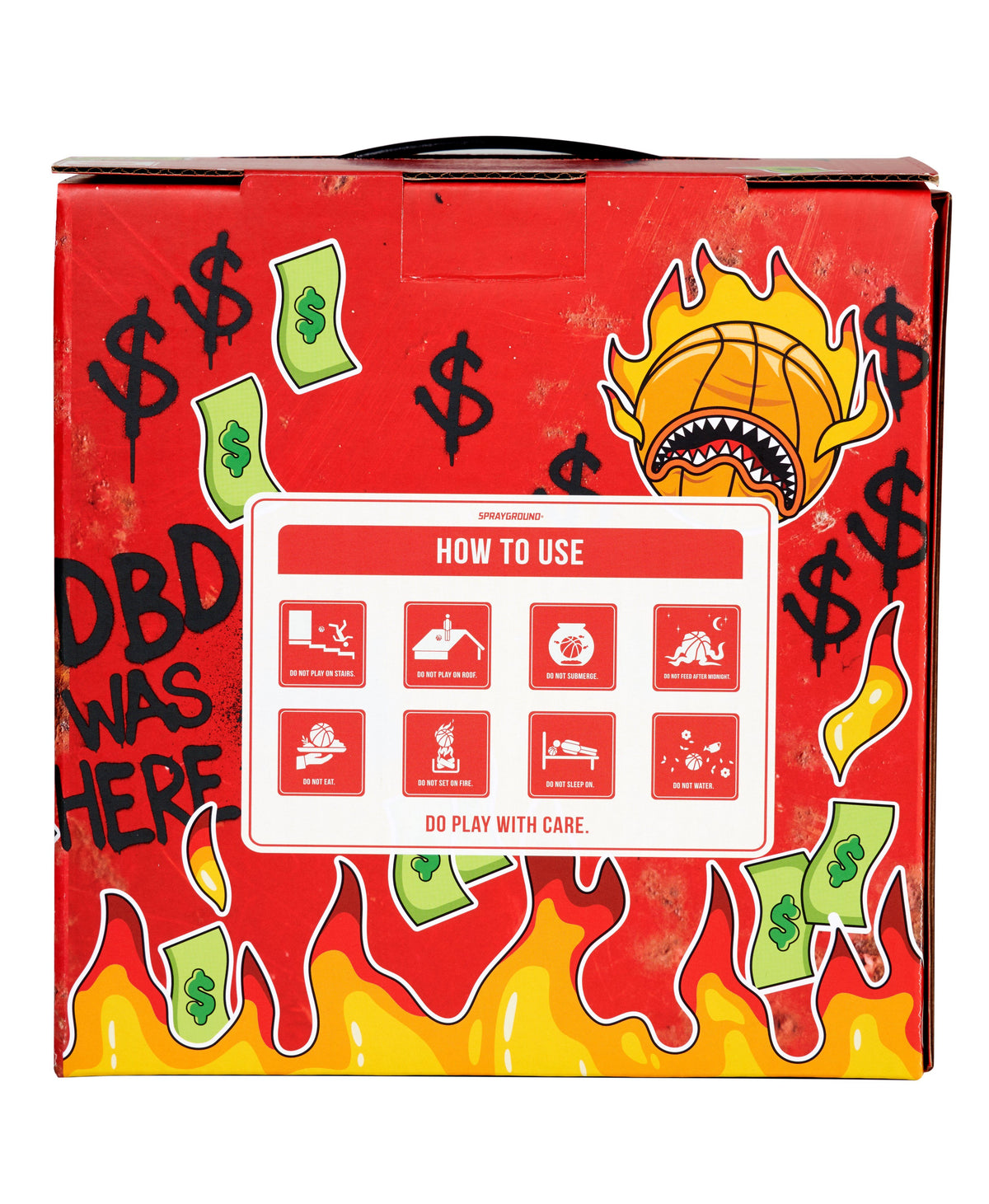 Spalding X Sprayground Fire Basketball - Image 4