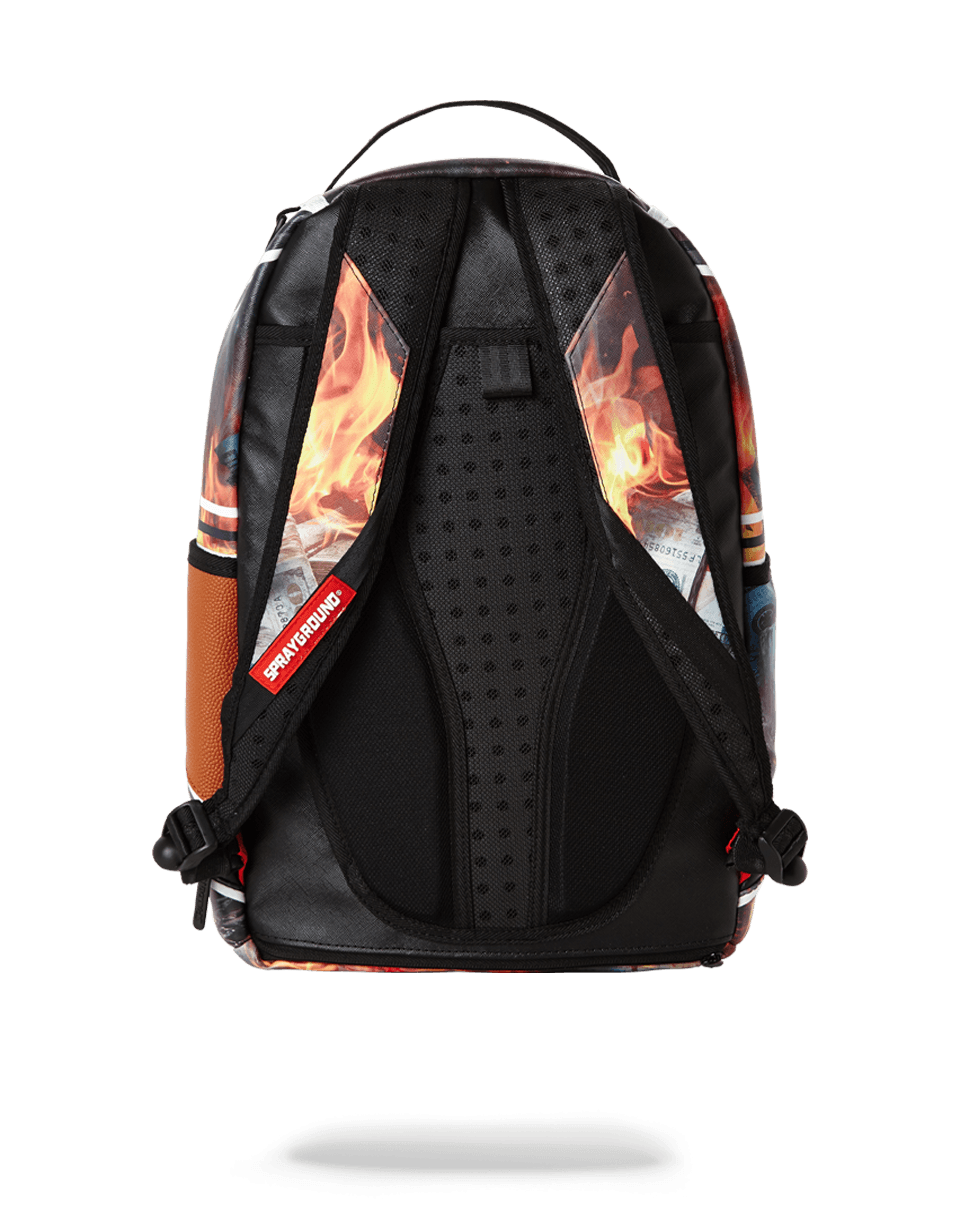 Spalding X Sprayground Fire Money Backpack - Image 4