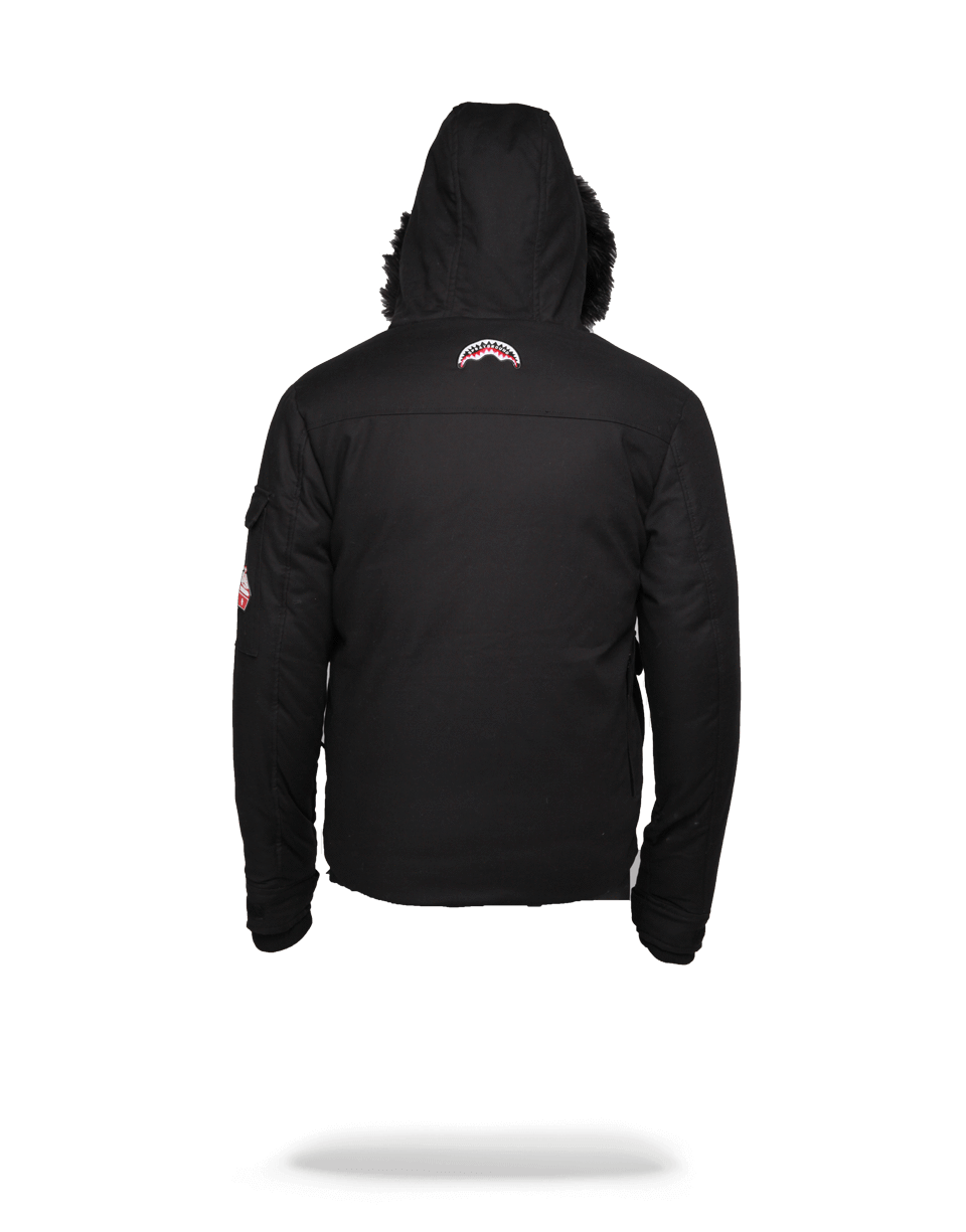 Solid Black Chopper Jacket - Image 4