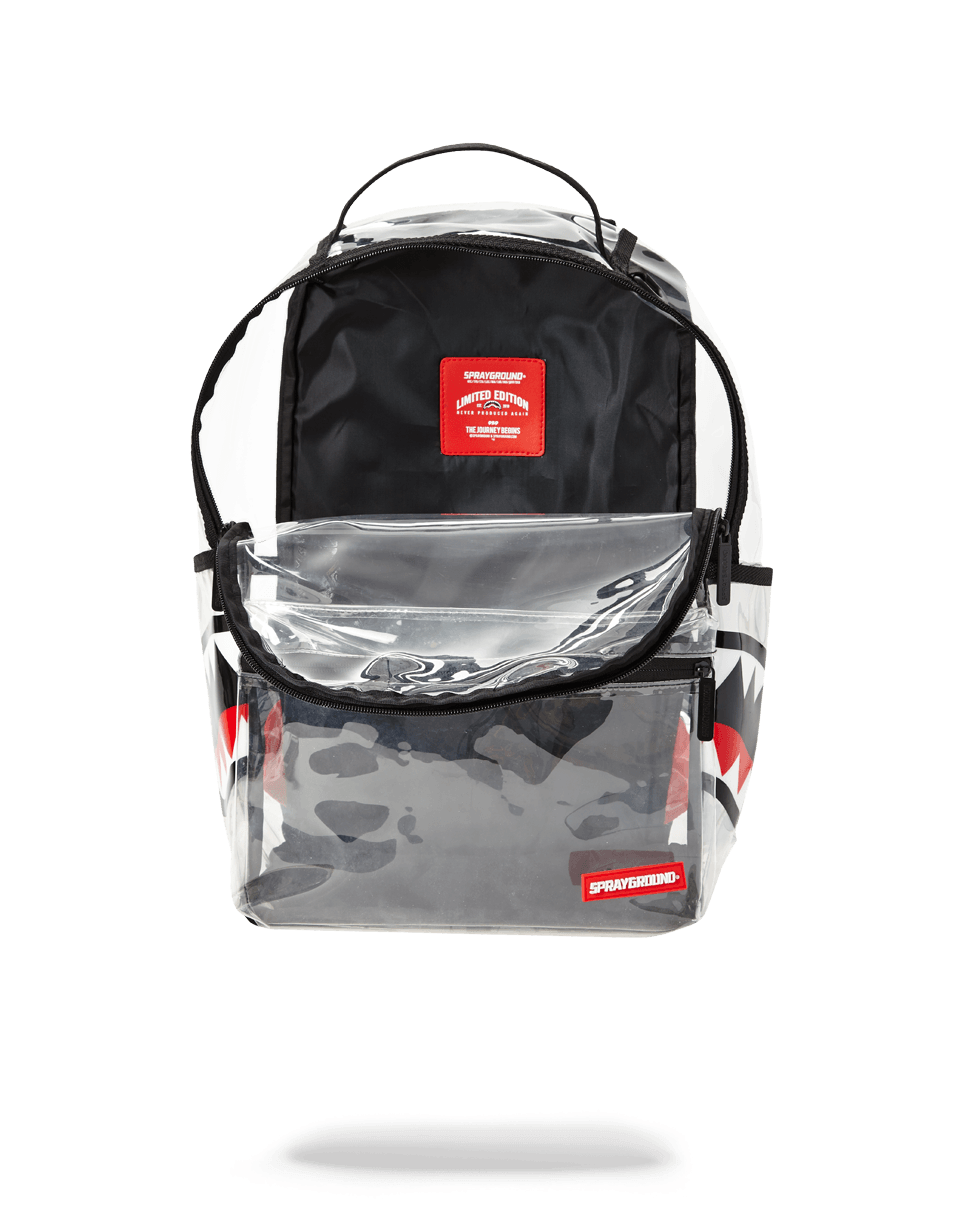 20/20 Vision Double Cargo Side Shark Clear Backpack - Image 5