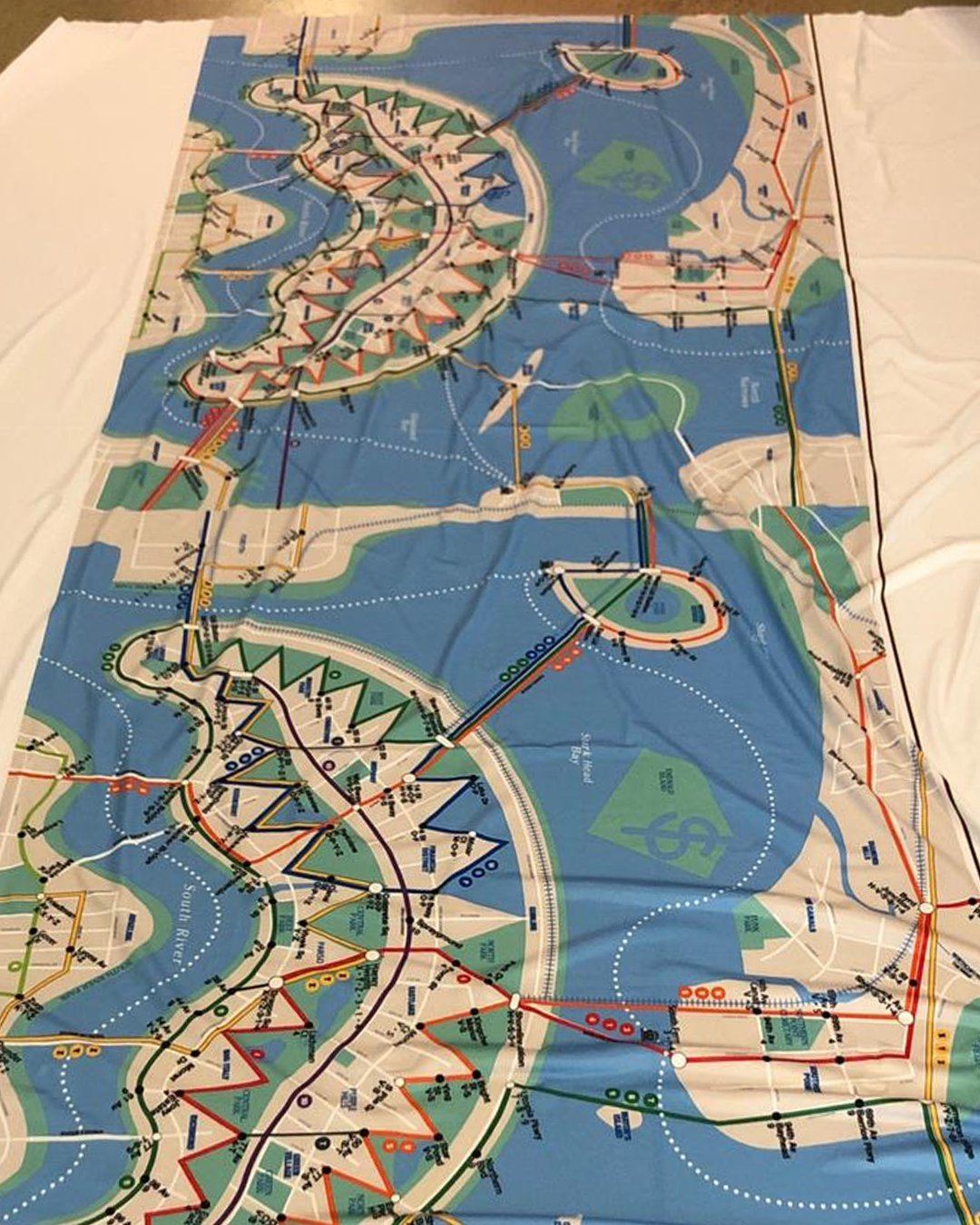 Nyc Shark Map Mask (Form-Fitting) - Image 5