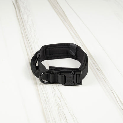 Tactical Nylon Dog Collar Black