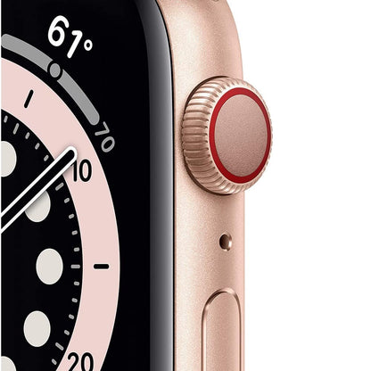 Apple Watch Series 6 (GPS + Cellular, 44mm) - Gold Aluminum Case with Pink Sport Band - M07G3LL/A - Image 2