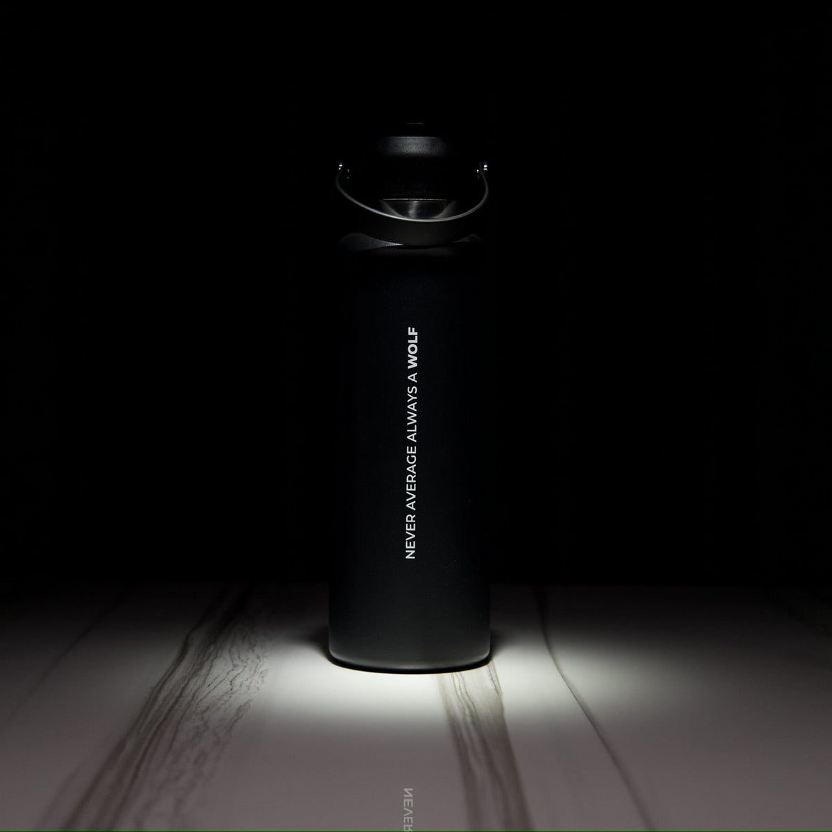 40oz Flask Alpha Black - Image 2