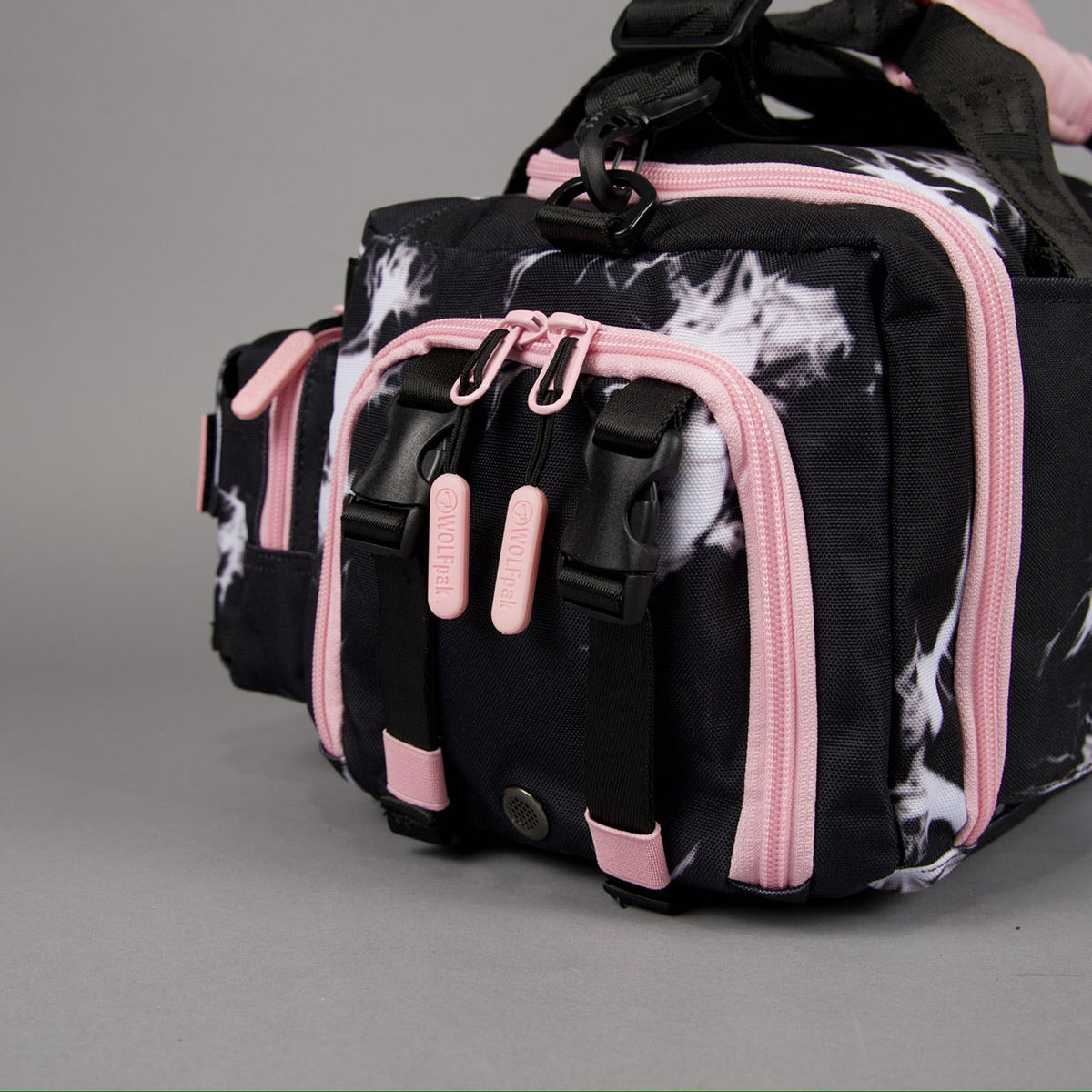 20L Mini Duffle Bag Black Lightning Knockout Pink - Image 14