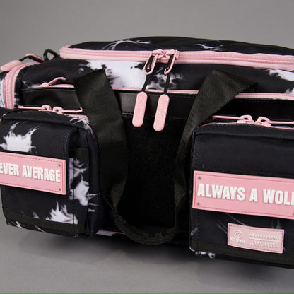 20L Mini Duffle Bag Black Lightning Knockout Pink - Image 16