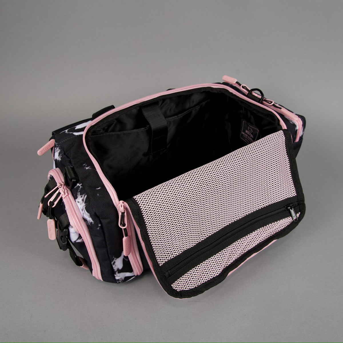 20L Mini Duffle Bag Black Lightning Knockout Pink - Image 20