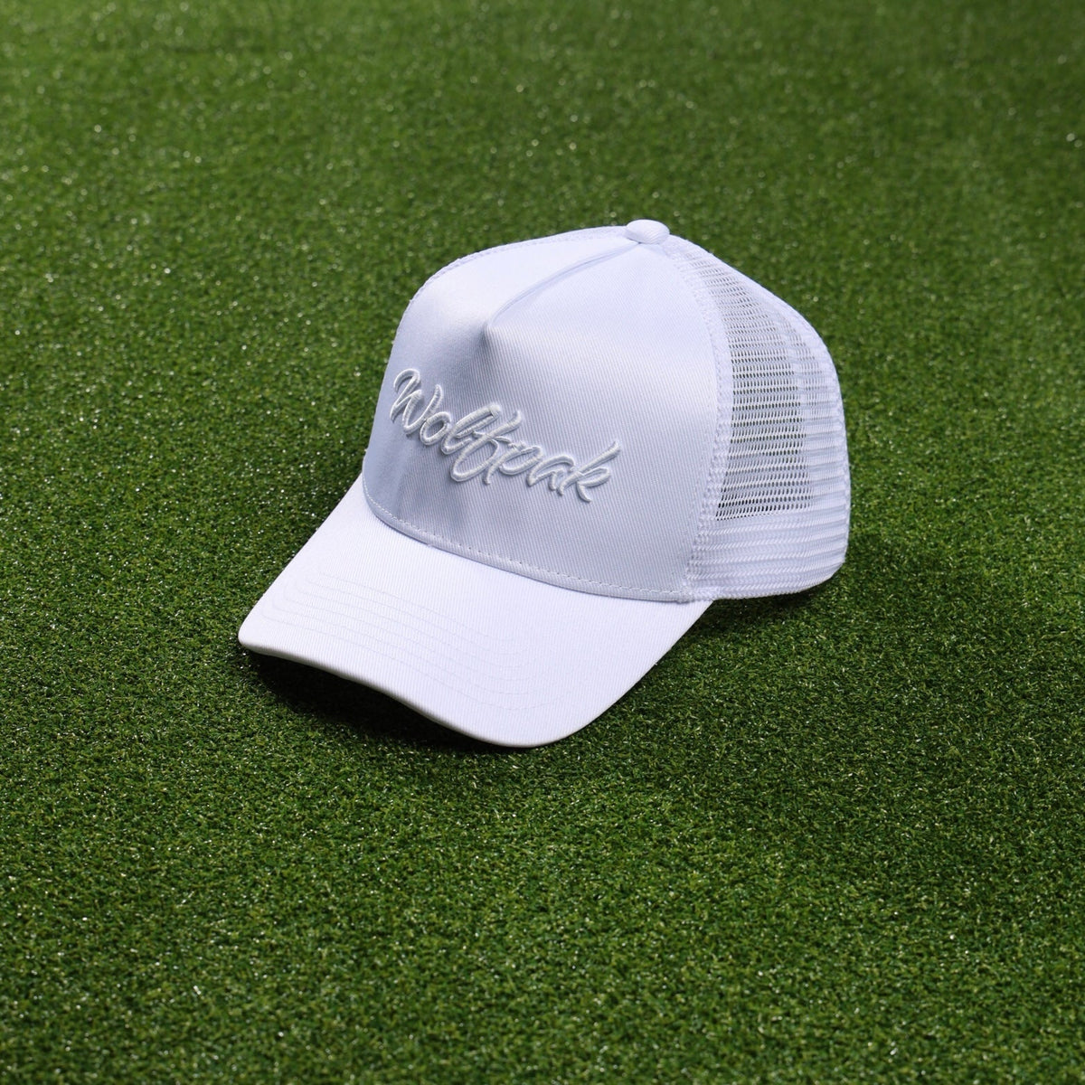 Trucker Hat Script Arctic White - Image 3