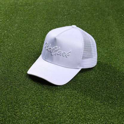 Trucker Hat Script Arctic White - Image 3