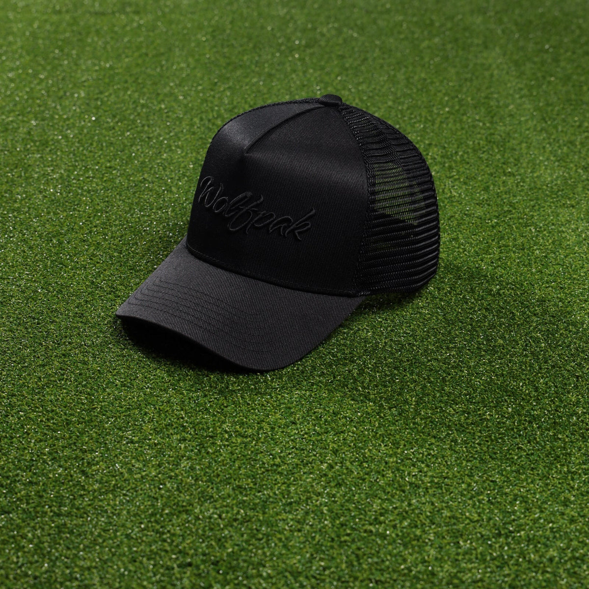 Trucker Hat Script Alpha Black - Image 7