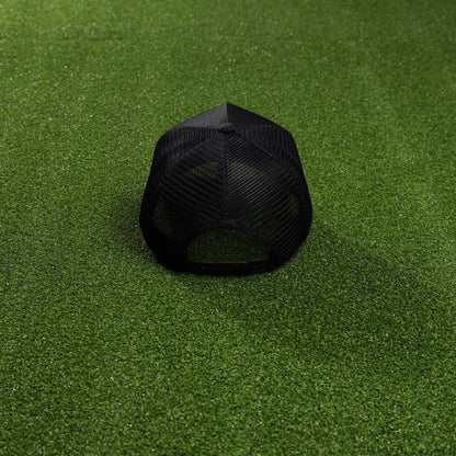Trucker Hat Script Alpha Black - Image 8