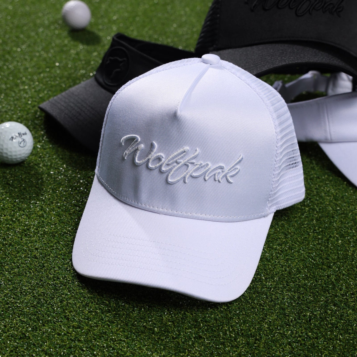 Trucker Hat Script Arctic White - Image 9