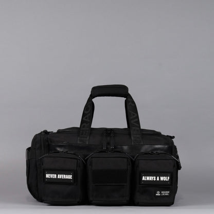 30L Perfect Duffle Bag Alpha Black (3 Pockets w/Full Velcro Front) - Image 3