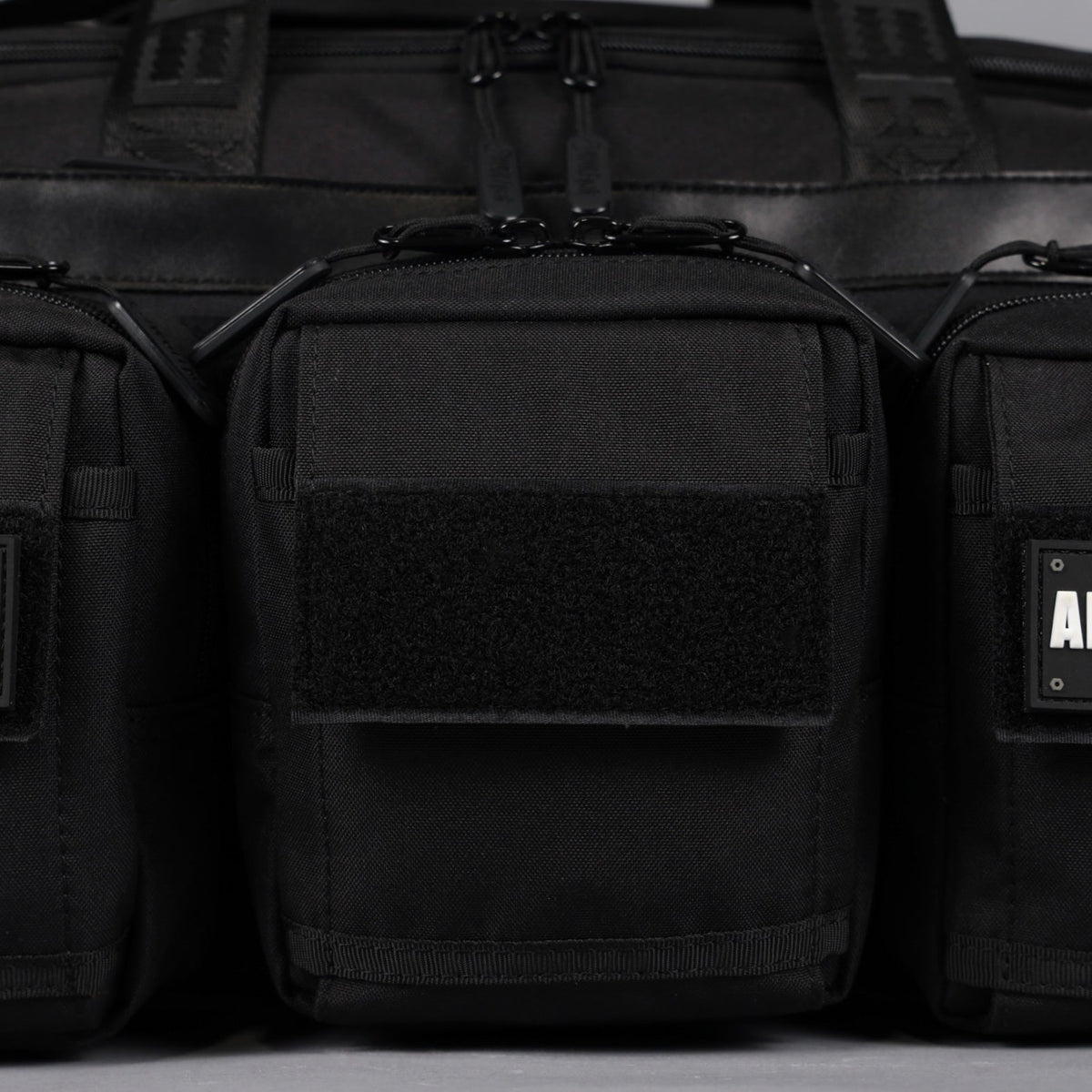 30L Perfect Duffle Bag Alpha Black (3 Pockets w/Full Velcro Front) - Image 12
