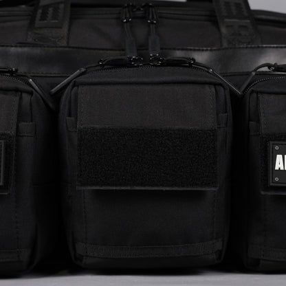 30L Perfect Duffle Bag Alpha Black (3 Pockets w/Full Velcro Front) - Image 12