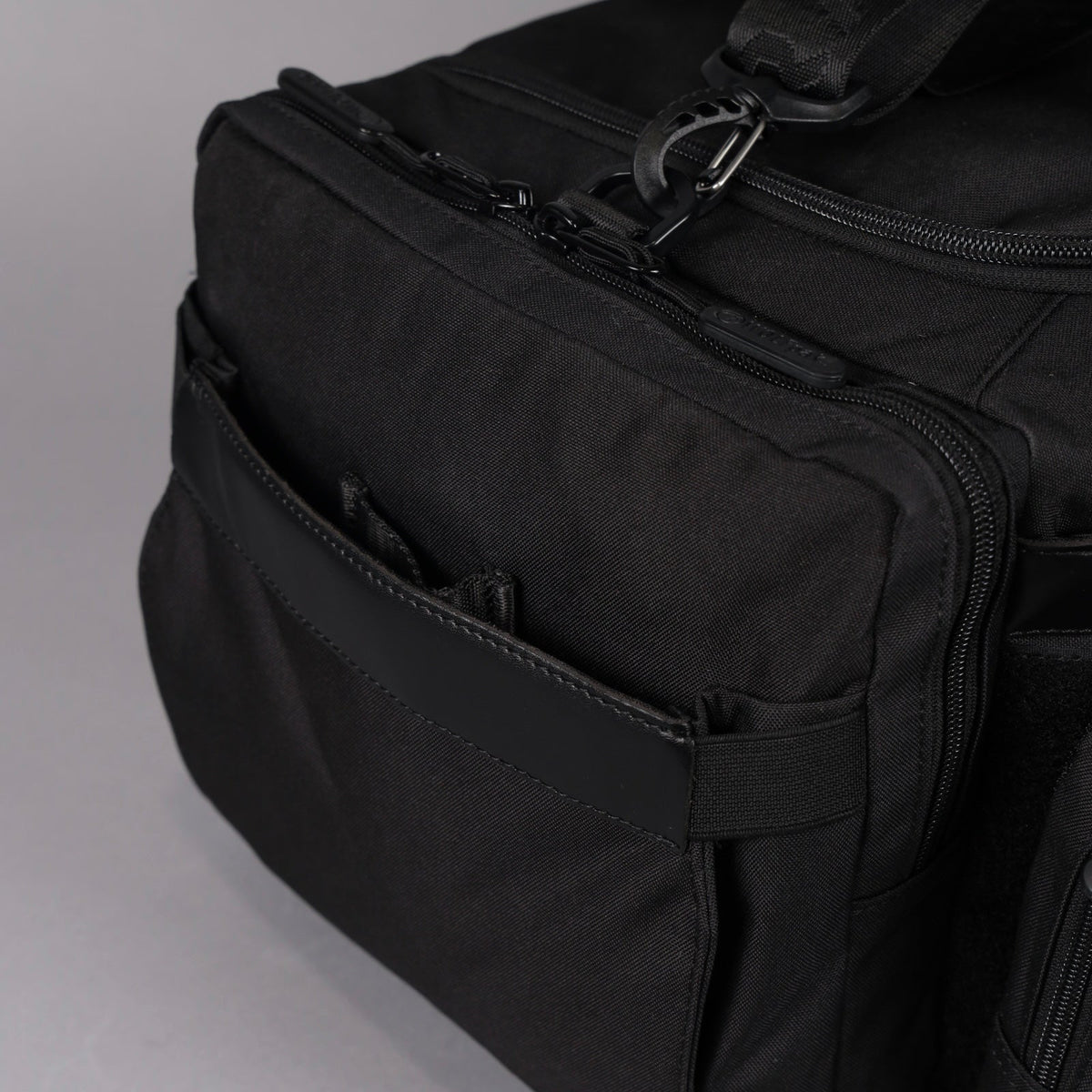 30L Perfect Duffle Bag Alpha Black (3 Pockets w/Full Velcro Front) - Image 8