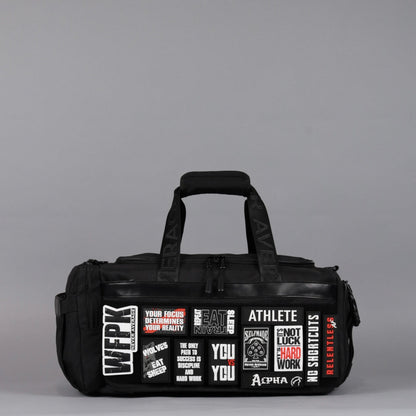 30L Perfect Duffle Bag Alpha Black (3 Pockets w/Full Velcro Front) - Image 4