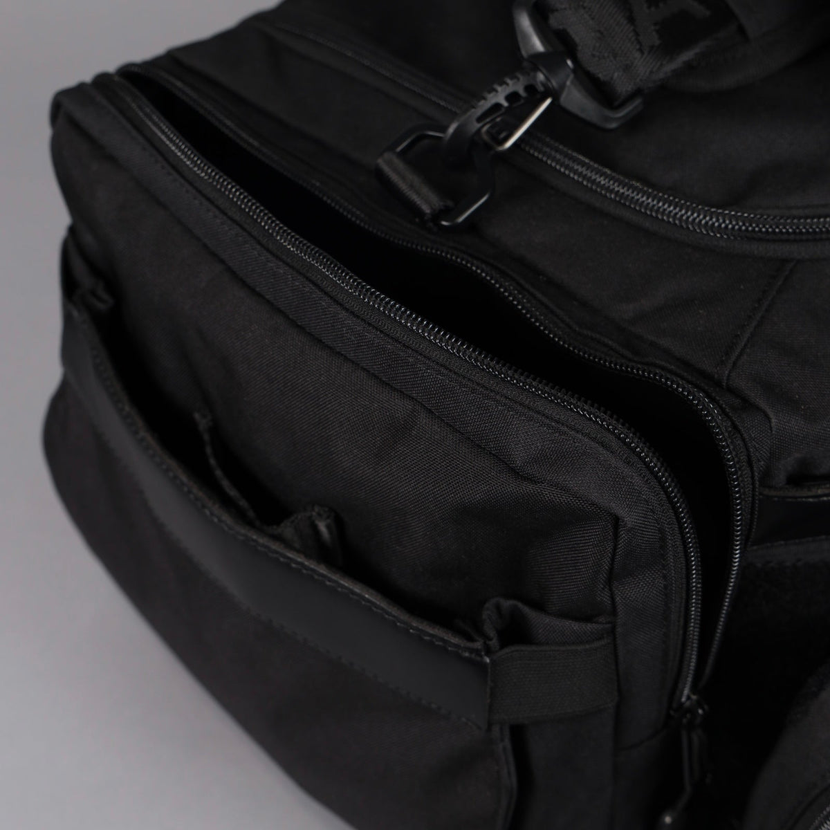 30L Perfect Duffle Bag Alpha Black (3 Pockets w/Full Velcro Front) - Image 10