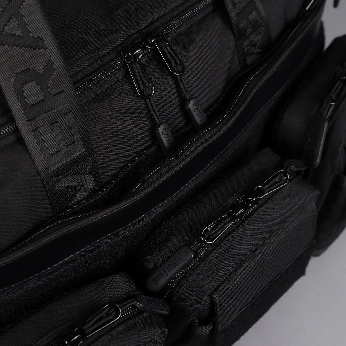 30L Perfect Duffle Bag Alpha Black (3 Pockets w/Full Velcro Front) - Image 17